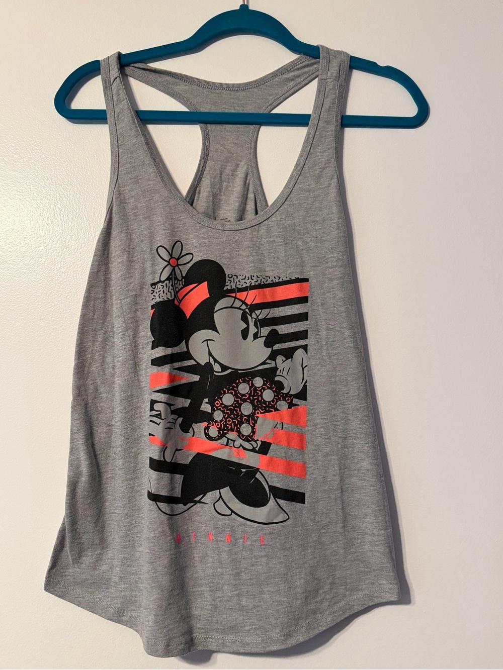 Minnie Mouse Neff Medium razorback tank top gray Disney